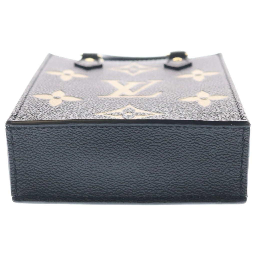 LOUIS VUITTON(ルイヴィトン) モノグラム アンプラント プティット サックプラ 2WAYハンドバッグ ショルダーバッグ ブラック レザー M81416 ゴールド金具 レディース