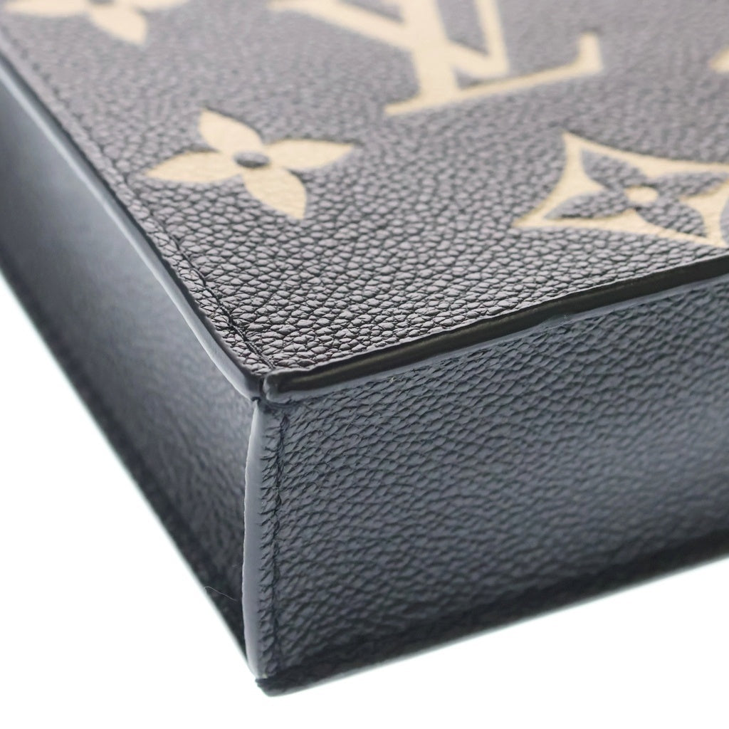 LOUIS VUITTON(ルイヴィトン) モノグラム アンプラント プティット サックプラ 2WAYハンドバッグ ショルダーバッグ ブラック レザー M81416 ゴールド金具 レディース