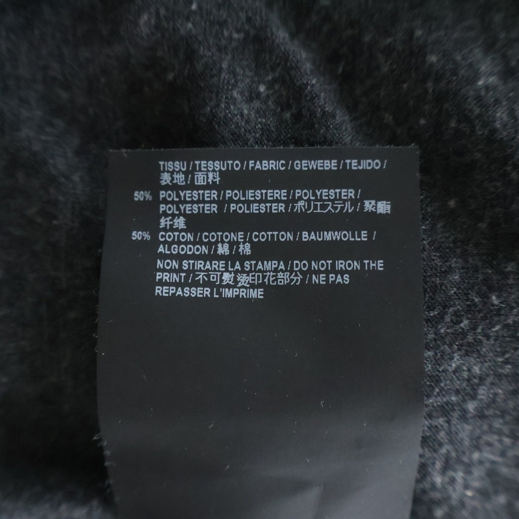 SAINT LAURENT PARIS(サンローランパリ) カレッジロゴプリント コットン×ポリエステル 半袖 Tシャツ カットソー #M グレー 549121 レディース