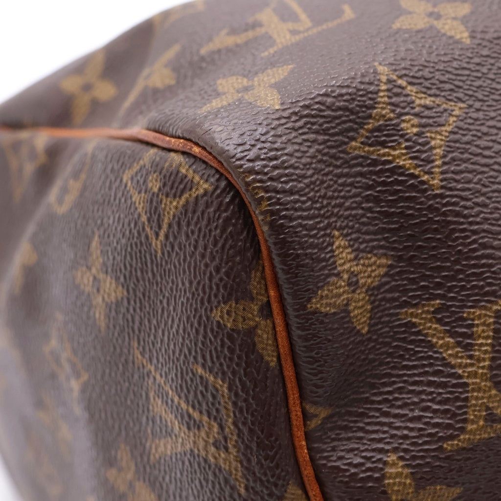 LOUIS VUITTON(ルイヴィトン) モノグラム スピーディ30 ハンドバッグ ボストンバッグ ブラウン PVC×レザー M41526 ゴールド金具 レディース