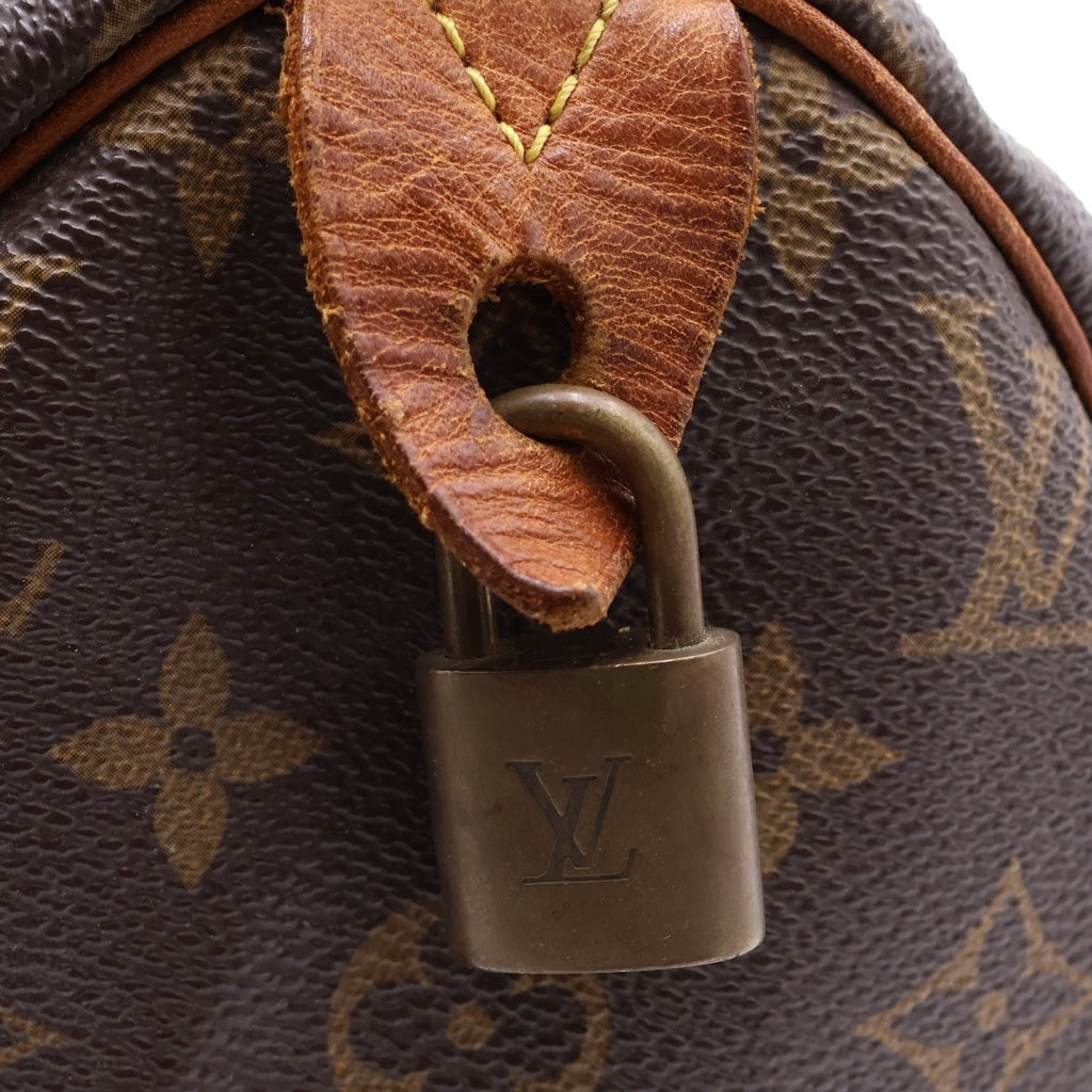 LOUIS VUITTON(ルイヴィトン) モノグラム スピーディ30 ハンドバッグ ボストンバッグ ブラウン PVC×レザー M41526 ゴールド金具 レディース