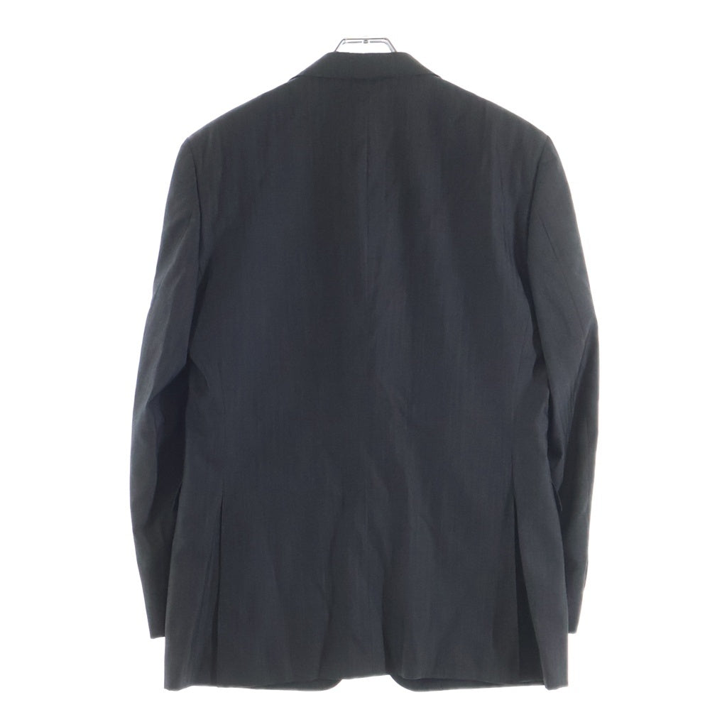 BURBERRY BLACK LABEL(バーバリー ブラックレーベル) ストライプ柄 3ピース セットアップ スーツ 3Bテーラードジャケット スラックス パンツ ベスト グレー BMD36-513-06