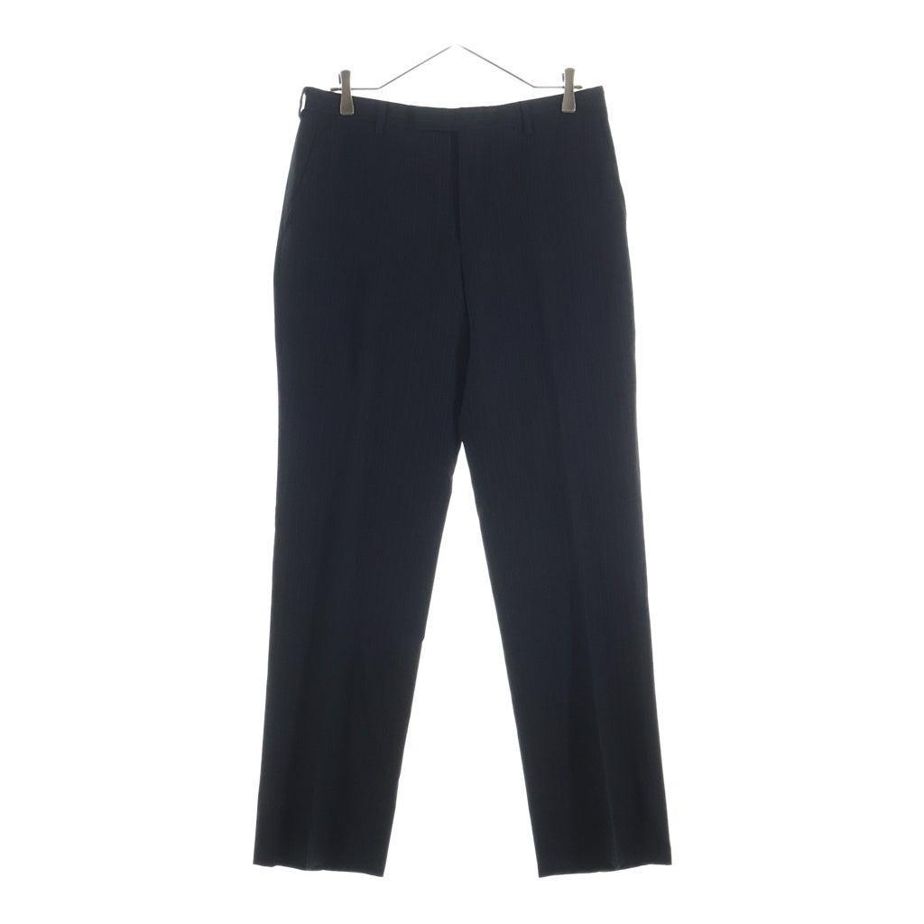 BURBERRY BLACK LABEL(バーバリー ブラックレーベル) ストライプ柄 ウールセットアップ スーツ 2Bテーラードジャケット スラックス パンツ ブラック BMD17-504-09