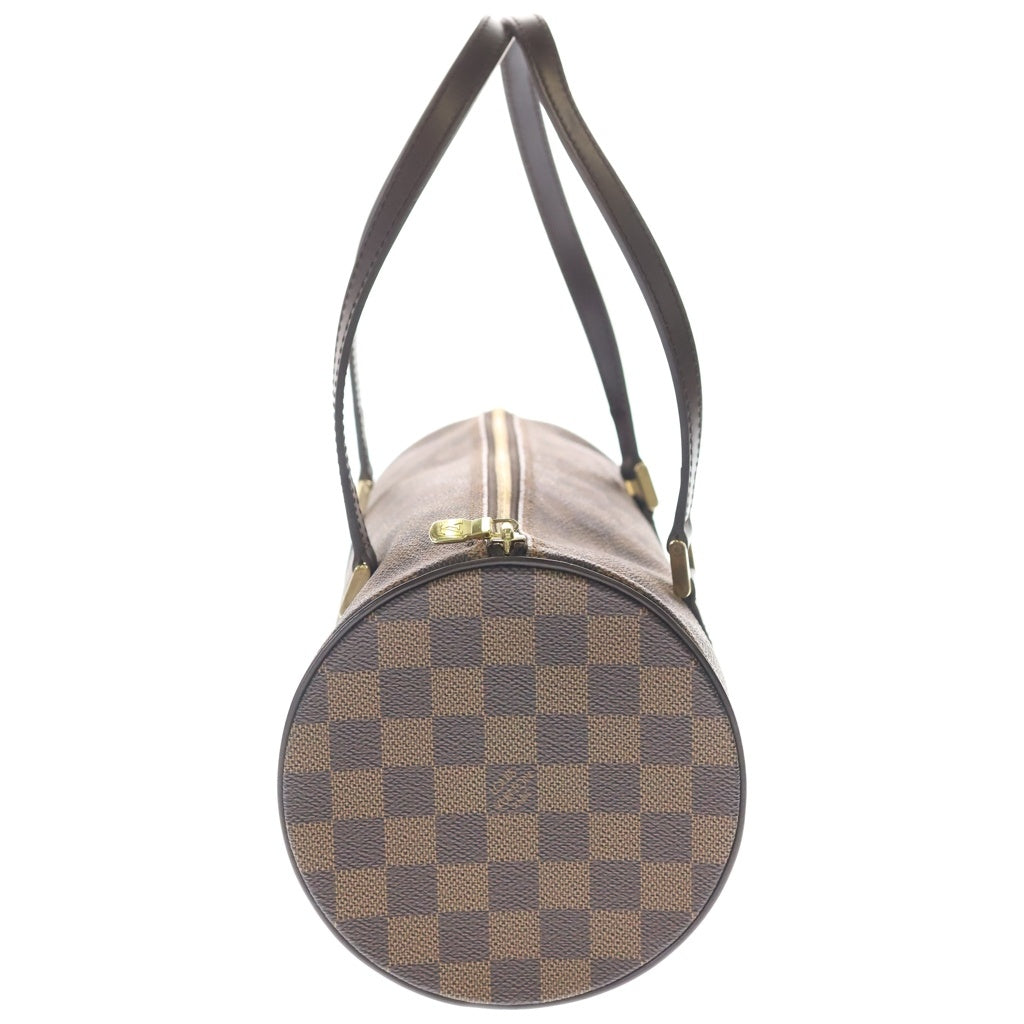 LOUIS VUITTON(ルイヴィトン) ダミエ パピヨン30 ハンドバッグ ボストンバッグ ブラウン レザー×PVC N51303 ゴールド金具 レディース