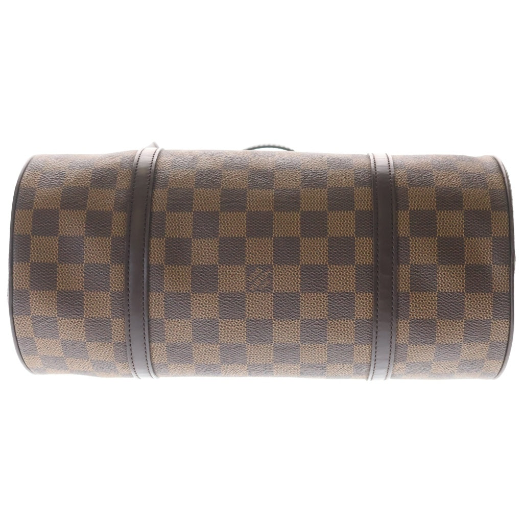 LOUIS VUITTON(ルイヴィトン) ダミエ パピヨン30 ハンドバッグ ボストンバッグ ブラウン レザー×PVC N51303 ゴールド金具 レディース