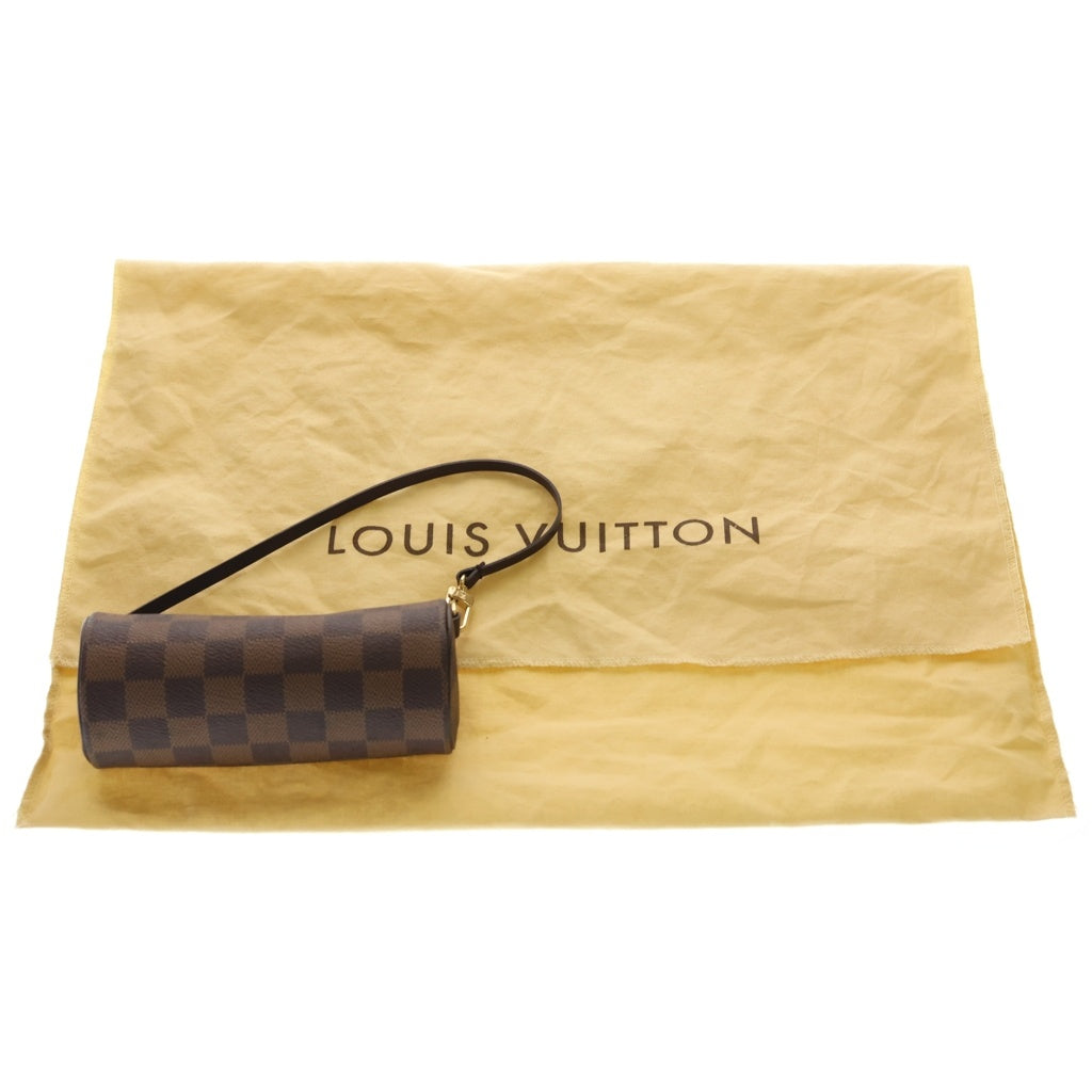 LOUIS VUITTON(ルイヴィトン) ダミエ パピヨン30 ハンドバッグ ボストンバッグ ブラウン レザー×PVC N51303 ゴールド金具 レディース