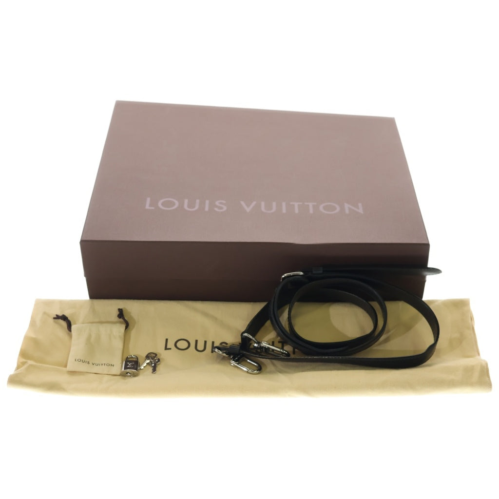 LOUIS VUITTON(ルイヴィトン) ダミエ グラフィット ビジネスバッグ ハンドバッグ ショルダーバッグ ネイビー ブラック PVC レザー N41123 シルバー金具 レディース