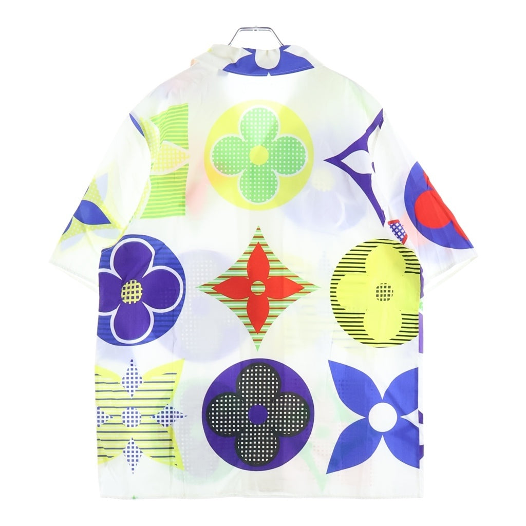 LOUIS VUITTON(ルイヴィトン) モノグラムマルチカラー ハワイアンフィットシャツ ホワイト×マルチカラー #L HJS04W