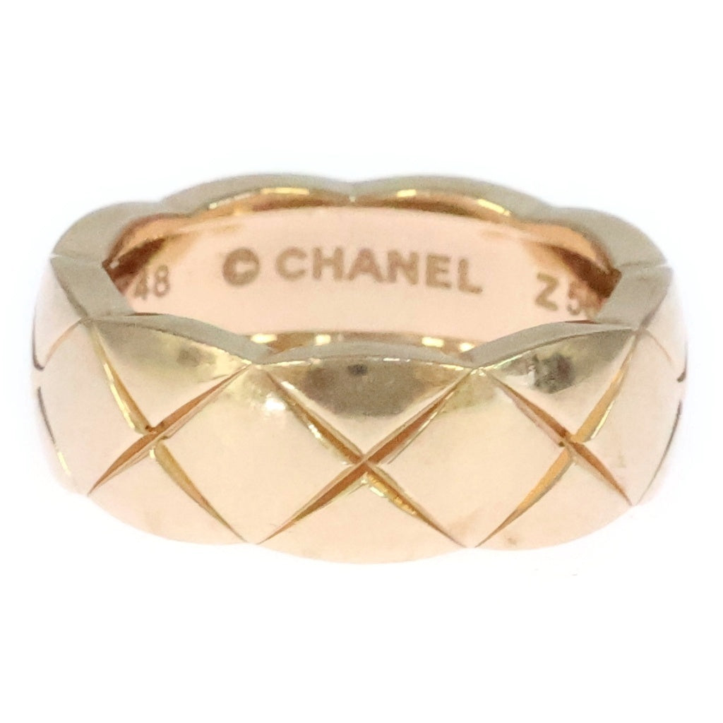 CHANEL(シャネル) ココクラッシュ ミディアム リング ピンクゴールド 750PG #48 レディース