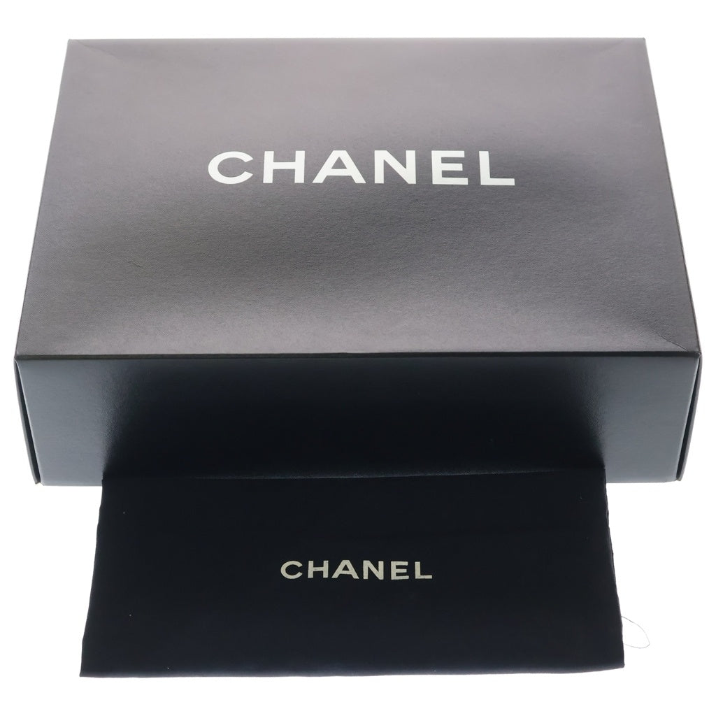 CHANEL(シャネル) ダブルフェイス マトラッセ22 WフラップWチェーンショルダーバッグ ブラック ラムスキン シルバー金具 レディース
