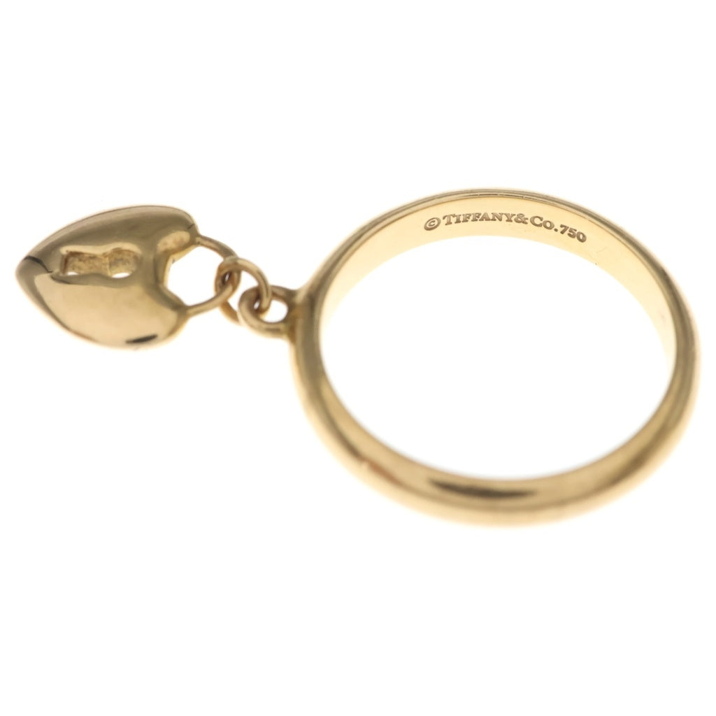 TIFFANY & Co.(ティファニー) ハートロックチャーム リング ピンクゴールド Au750PG #11.5 レディース