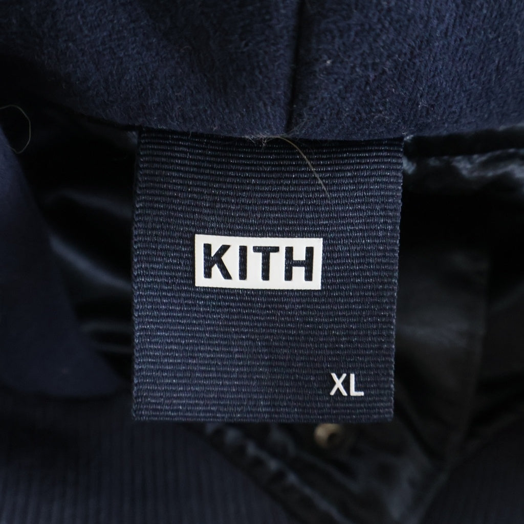 KITH(キス) Gorman Jacket スタジャン フーディー ネイビー #XL