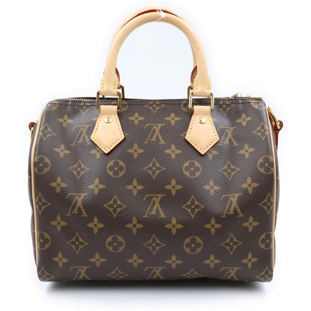 LOUIS VUITTON(ルイヴィトン) モノグラム スピーディバンドリエール25 ブラウン PVC 2WAY ショルダーバッグ ハンドバッグ M46977