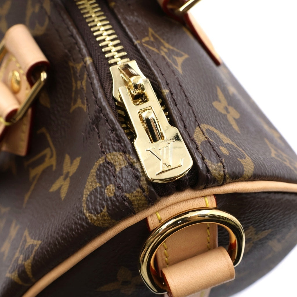 LOUIS VUITTON(ルイヴィトン) モノグラム スピーディバンドリエール25 ブラウン PVC 2WAY ショルダーバッグ ハンドバッグ M46977