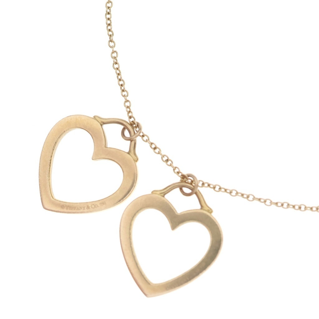 TIFFANY & Co.(ティファニー) ダブルセンチメンタル ネックレス ピンクゴールド Au750PG レディース
