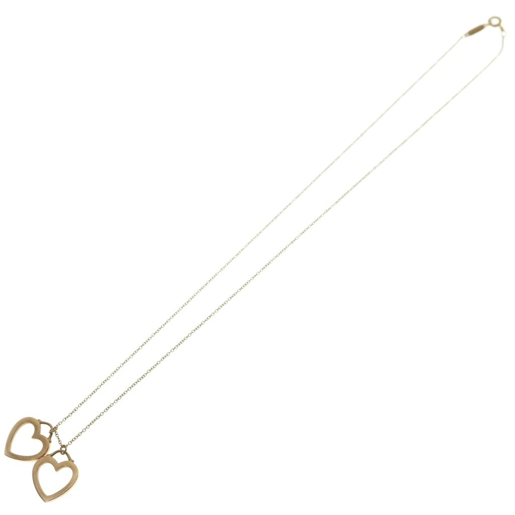 TIFFANY & Co.(ティファニー) ダブルセンチメンタル ネックレス ピンクゴールド Au750PG レディース