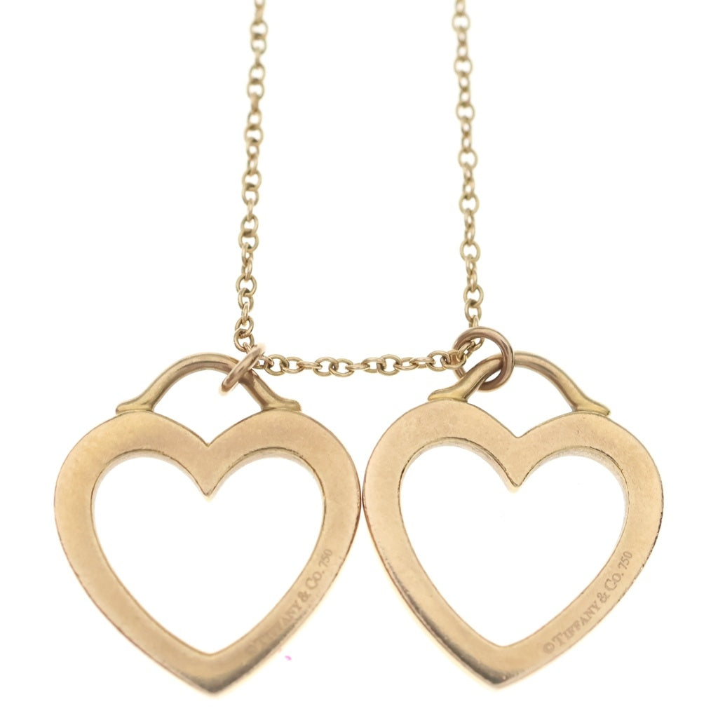 TIFFANY & Co.(ティファニー) ダブルセンチメンタル ネックレス ピンクゴールド Au750PG レディース