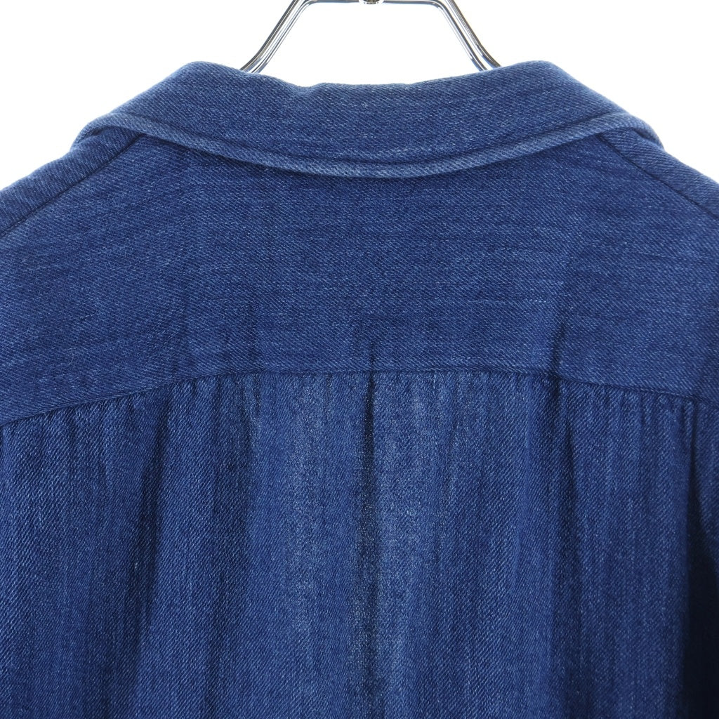 LARDINI(ラルディーニ) 3ボタン コットン デニム シングルテーラードジャケット イージージャケット #XS ブルー JK. 836
