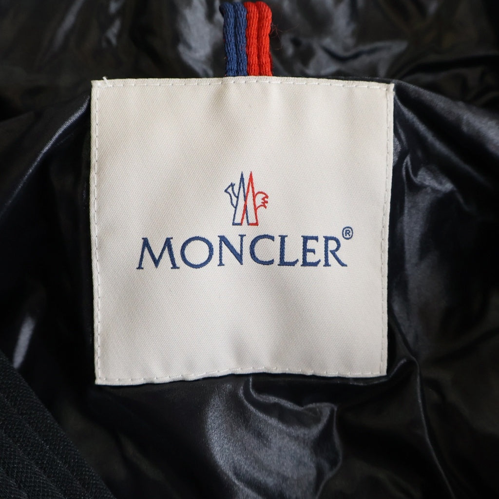 MONCLER(モンクレール) 22AW SANBESAN サンベサン ダウンジャケット フード トリコロールバンド ブラック H20911A00237