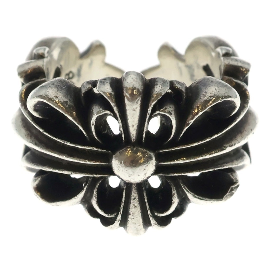 CHROME HEARTS(クロムハーツ) DBL FLRL CRS ダブルフローラルクロス リング シルバー BCA390