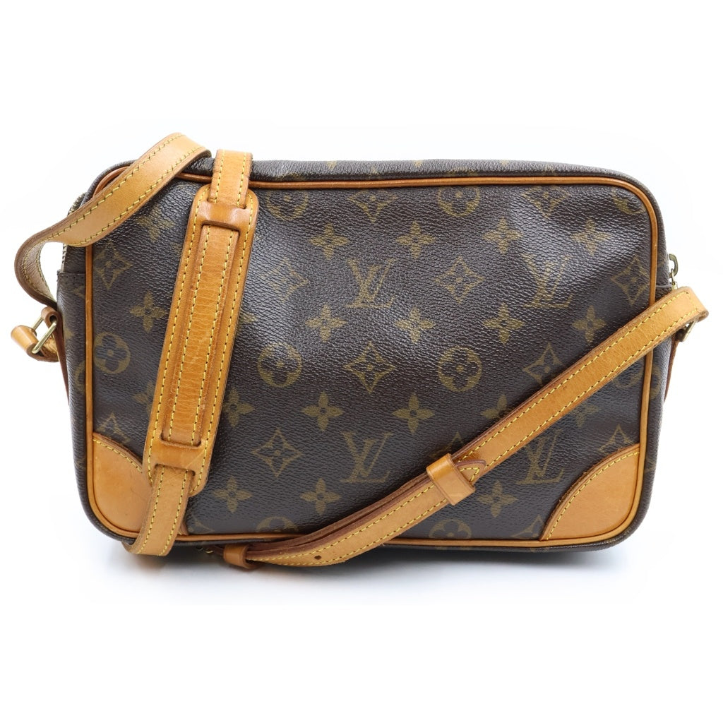LOUIS VUITTON(ルイヴィトン) モノグラム トロカデロ ショルダーバッグ ブラウン レザー×PVC M51274 ゴールド金具 レディース