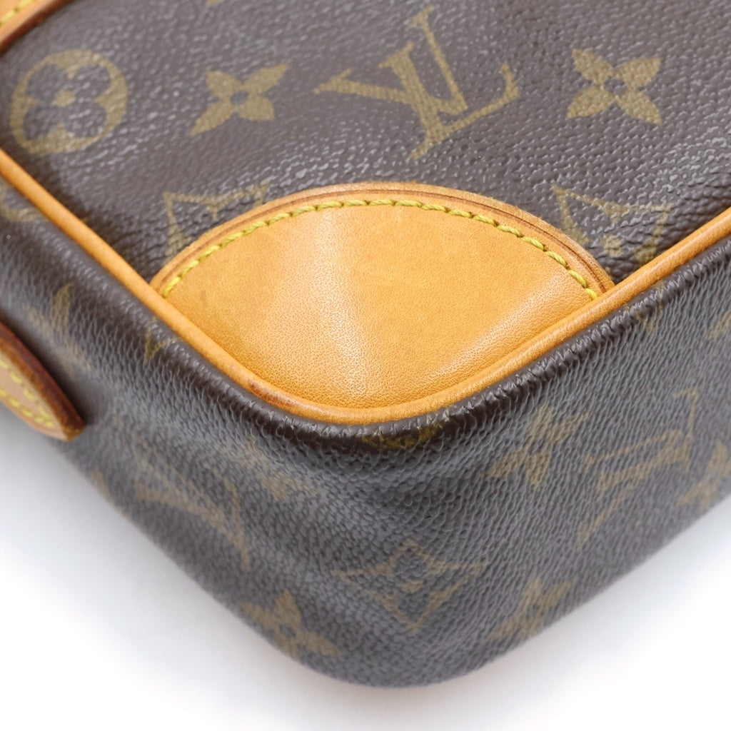 LOUIS VUITTON(ルイヴィトン) モノグラム トロカデロ ショルダーバッグ ブラウン レザー×PVC M51274 ゴールド金具 レディース