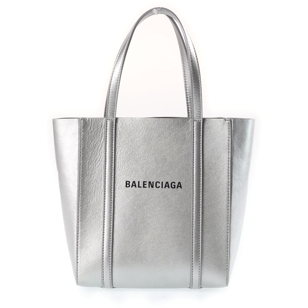 BALENCIAGA(バレンシアガ) エブリデイトートXXS 2WAYショルダーバッグ ハンドバッグ トートバッグ シルバー レザー 551815 シルバー金具 レディース