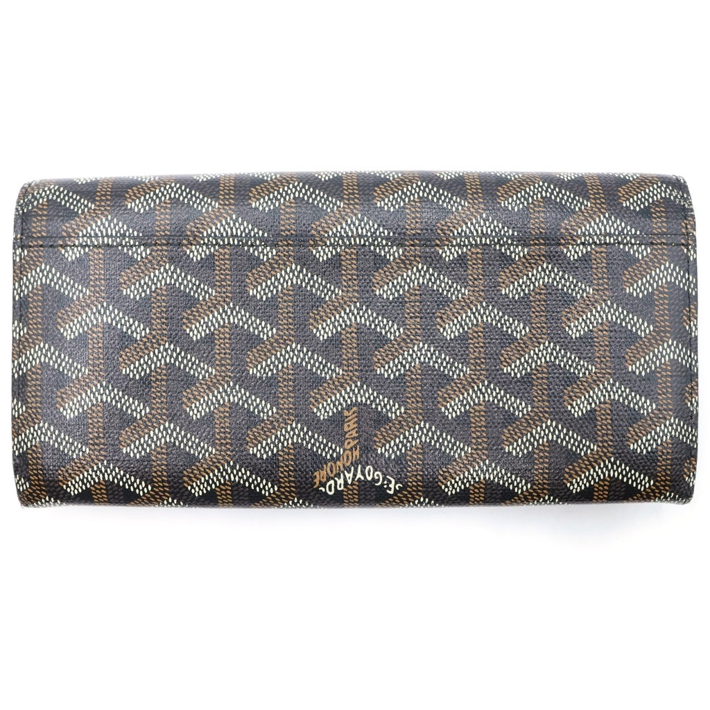 GOYARD(ゴヤール) ヴァレンヌ 二つ折り長財布 ロングウォレット ブラウン PVC×レザー APM VARENNE 51