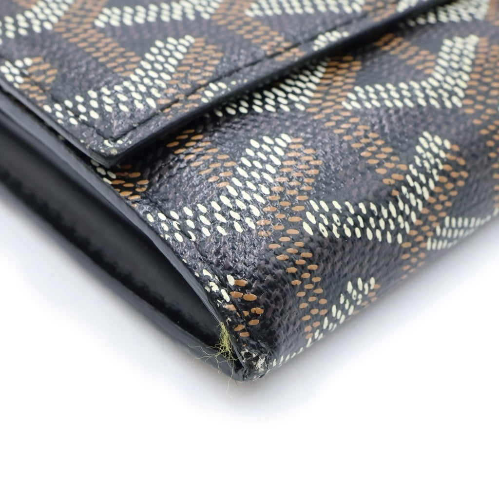 GOYARD(ゴヤール) ヴァレンヌ 二つ折り長財布 ロングウォレット ブラウン PVC×レザー APM VARENNE 51