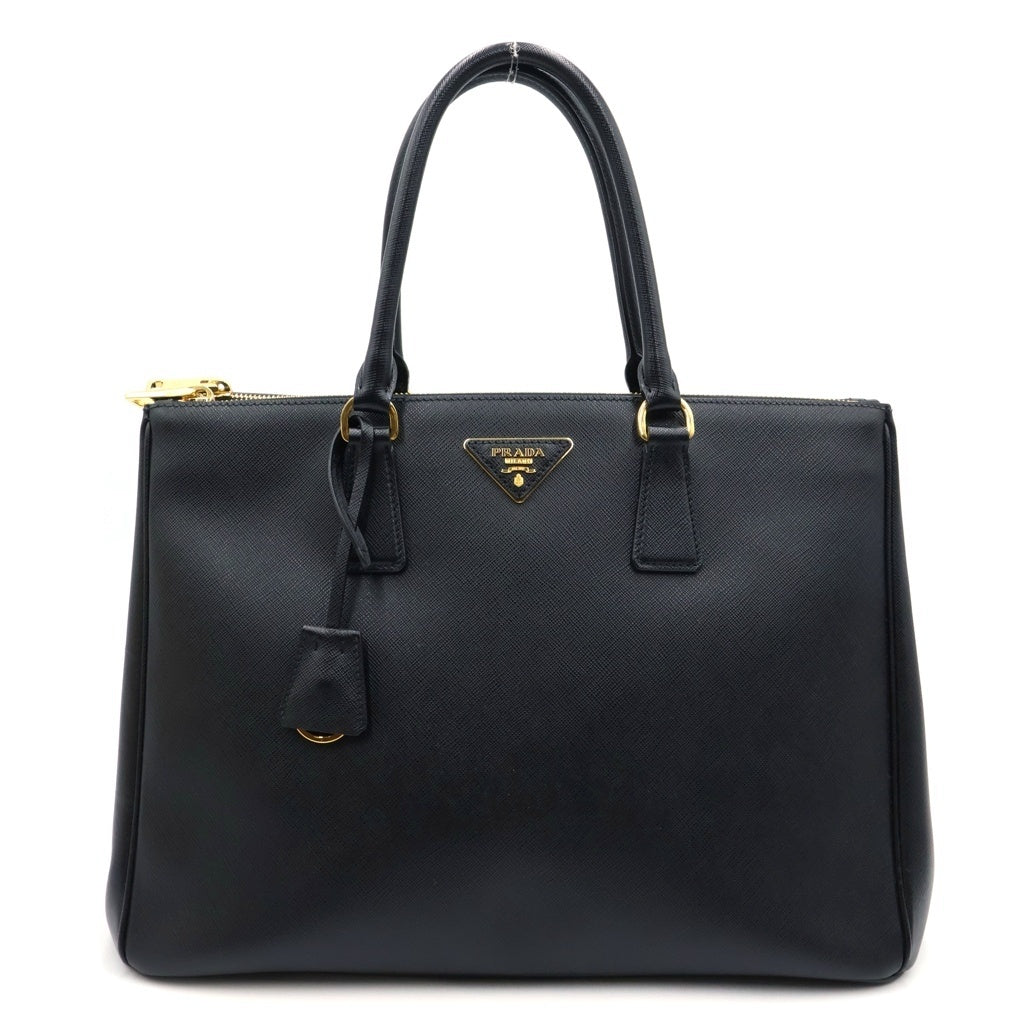 PRADA(プラダ) ガレリアラージ 2WAYショルダーバッグ ハンドバッグ サフィアーノレザー ブラック 1BA786 レディース