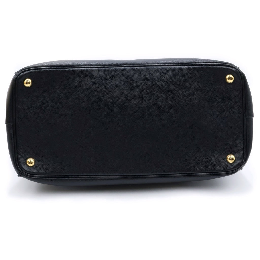 PRADA(プラダ) ガレリアラージ 2WAYショルダーバッグ ハンドバッグ サフィアーノレザー ブラック 1BA786 レディース