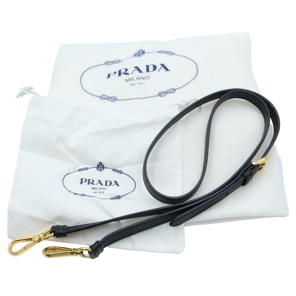 PRADA(プラダ) ガレリアラージ 2WAYショルダーバッグ ハンドバッグ サフィアーノレザー ブラック 1BA786 レディース