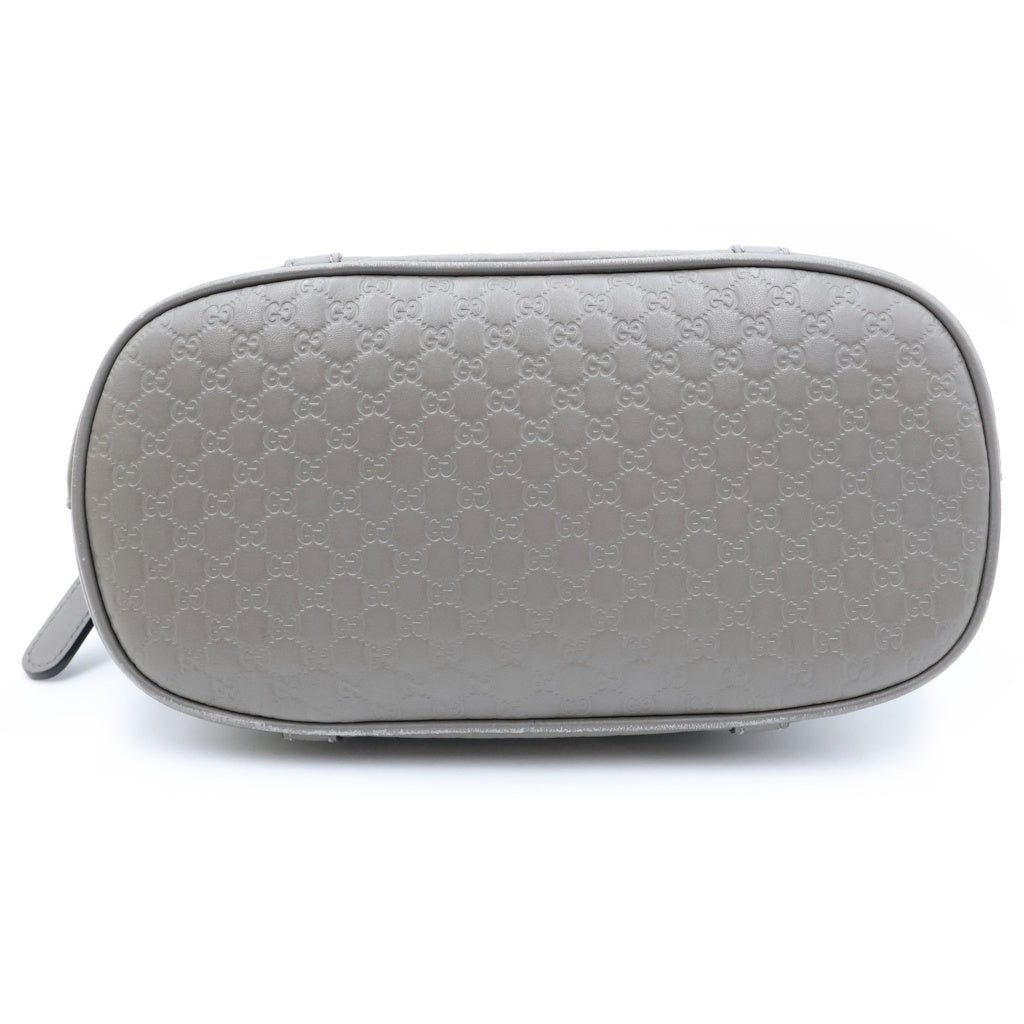 GUCCI(グッチ) GG柄 ハンドバッグ グレージュ レザー 449654 ゴールド金具 レディース