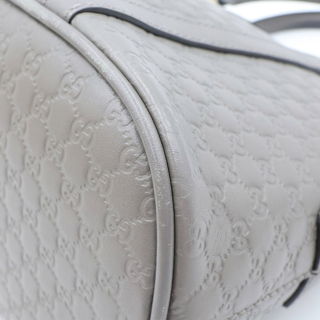 GUCCI(グッチ) GG柄 ハンドバッグ グレージュ レザー 449654 ゴールド金具 レディース