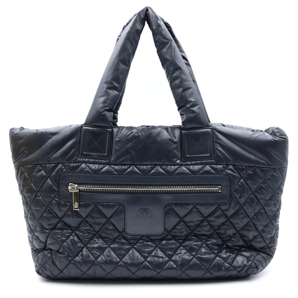 CHANEL(シャネル) コココクーンMM スモールトートバッグ ハンドバッグ ブラック ナイロン A48611 レディース