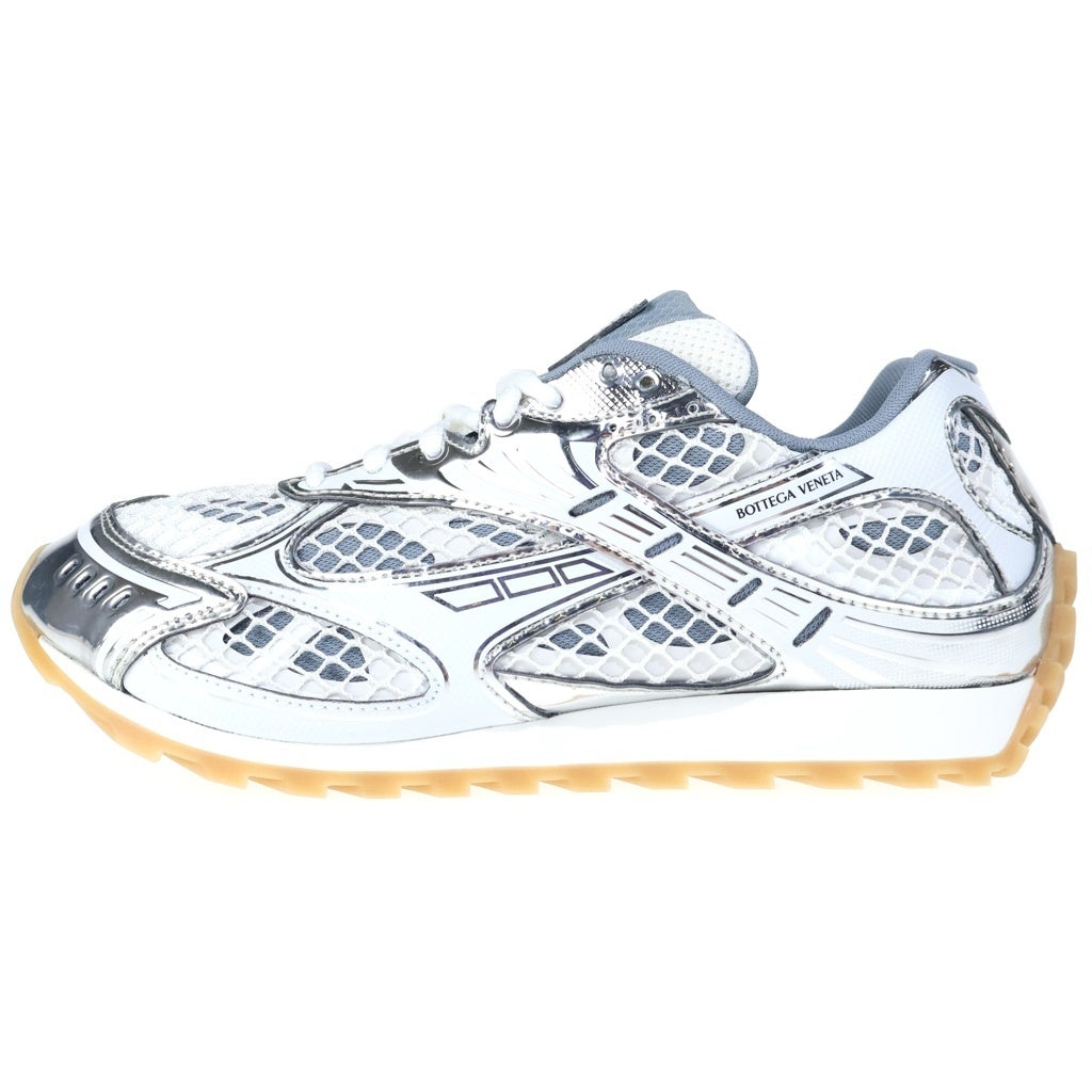 BOTTEGA VENETA(ボッテガヴェネタ) ORBIT オービット ローカットスニーカー シューズ メッシュ シルバー/ホワイト 741357 V2X40