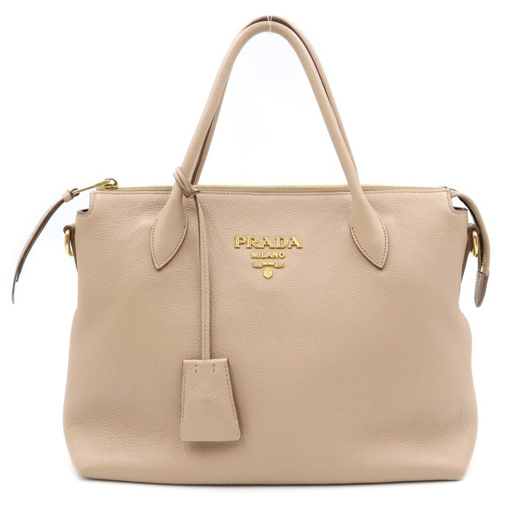 PRADA(プラダ) ヴィッテロダイノ 2WAYショルダーバッグ ハンドバッグ 2WAY ベージュ 1BA157 レディース