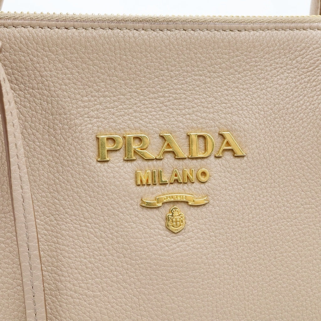 PRADA(プラダ) ヴィッテロダイノ 2WAYショルダーバッグ ハンドバッグ 2WAY ベージュ 1BA157 レディース