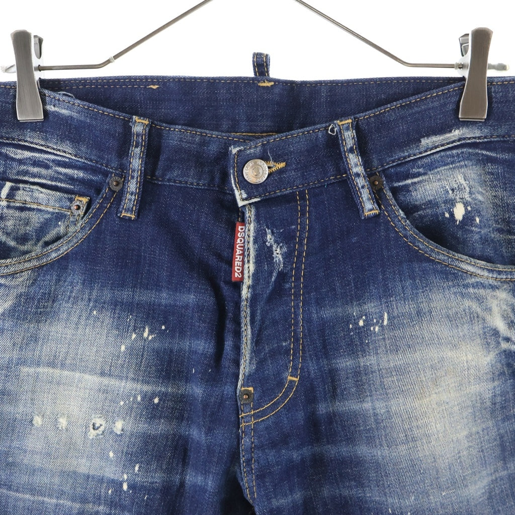 DSQUARED2(ディースクエアード) COOL GUY JEAN デニムパンツ ダメージジーンズ ネイビー S74LB1233
