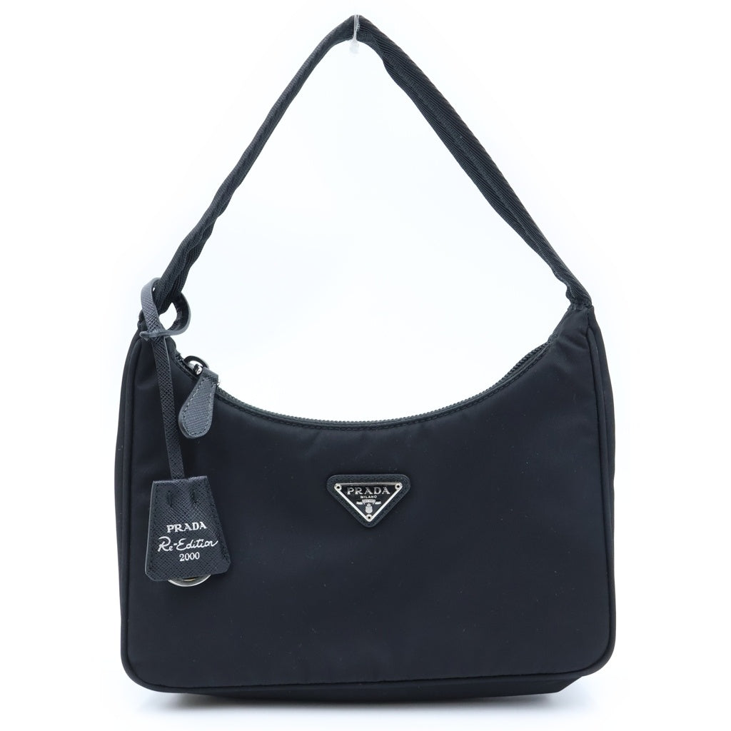 PRADA(プラダ) Re-Edition 2000 リ エディション ショルダー ハンドバック ナイロン ブラック 1NE515 レディース