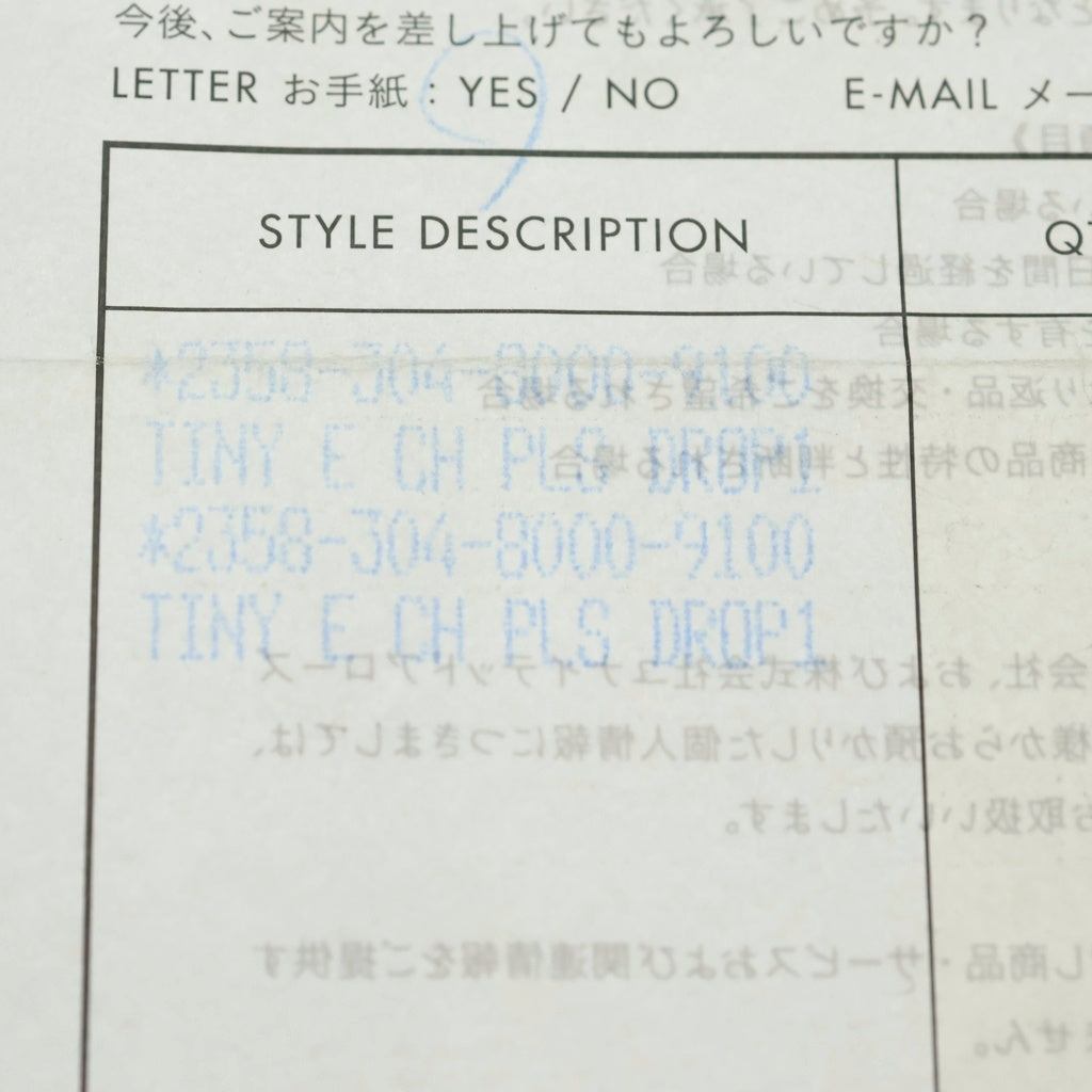 CHROME HEARTS(クロムハーツ) TNY E CH PLS タイニーE CHプラス ドロップピアス シルバー BCA119
