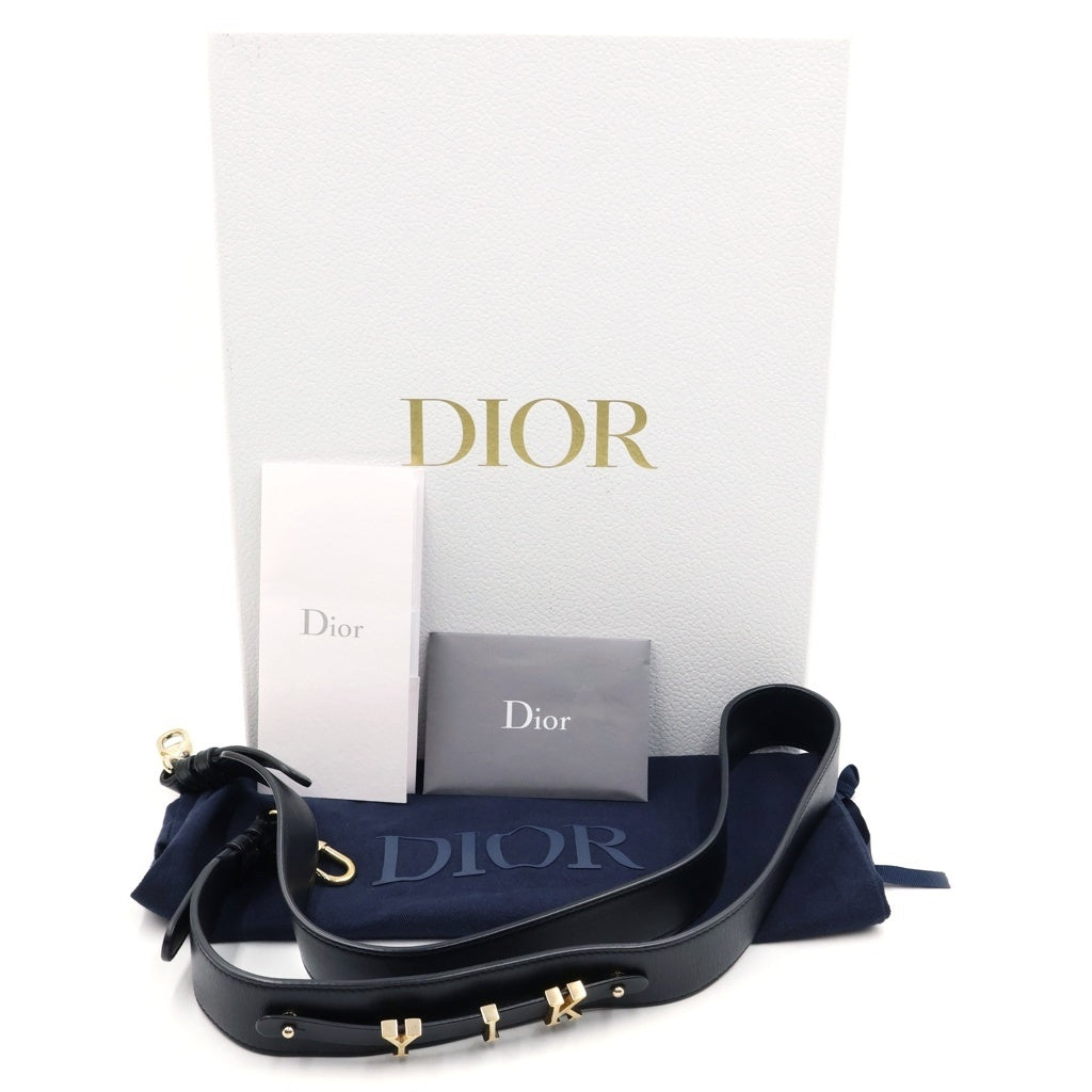 Christian Dior(クリスチャンディオール) マイレディディオール カナージュ 2wayショルダーバッグ ハンドバッグ ブラック ラムスキン 01-BO-0270 レディース