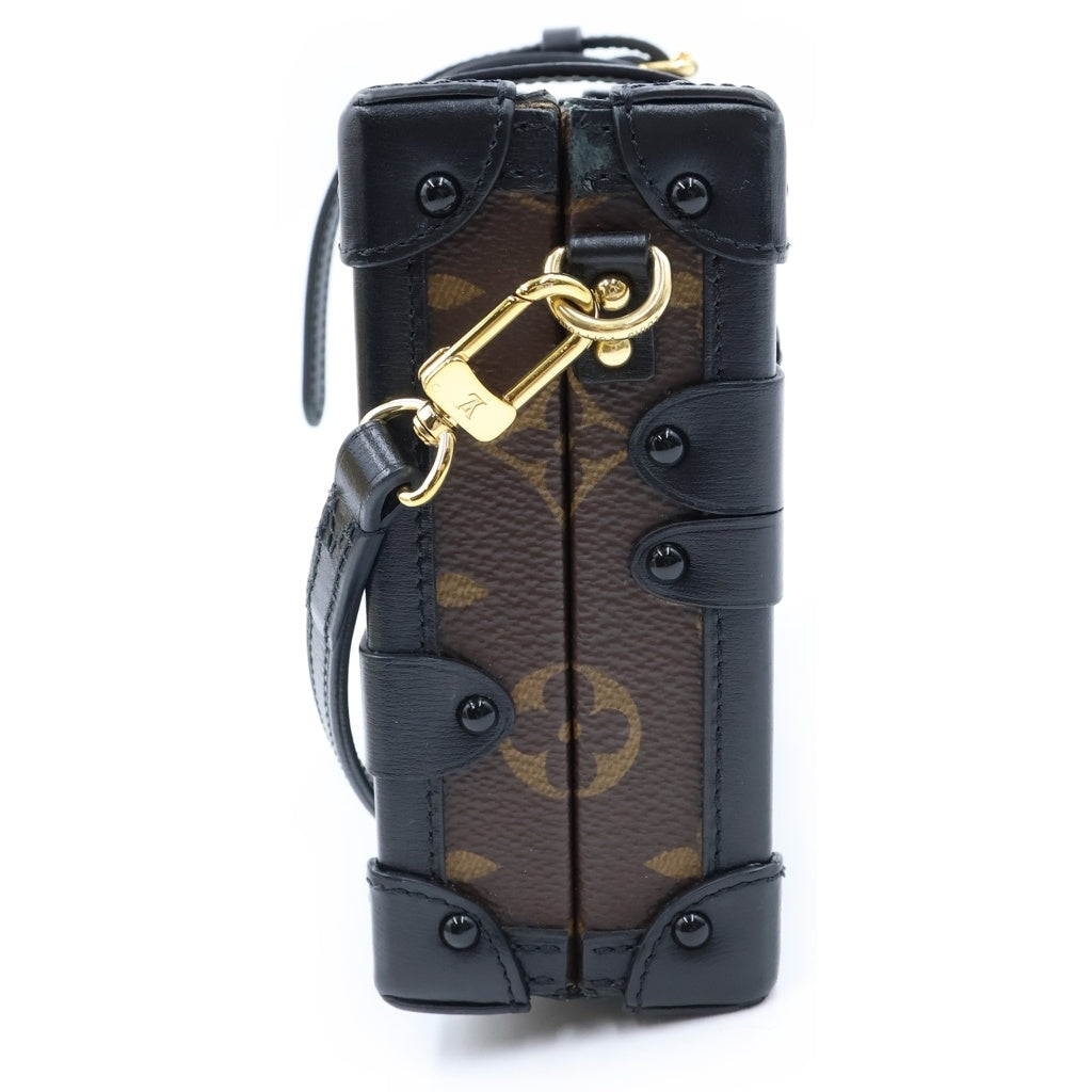LOUIS VUITTON(ルイヴィトン) モノグラム プティット・マル ショルダーバッグ トランクバッグ ブラウン×ブラック PVC×レザー M56826 レディース