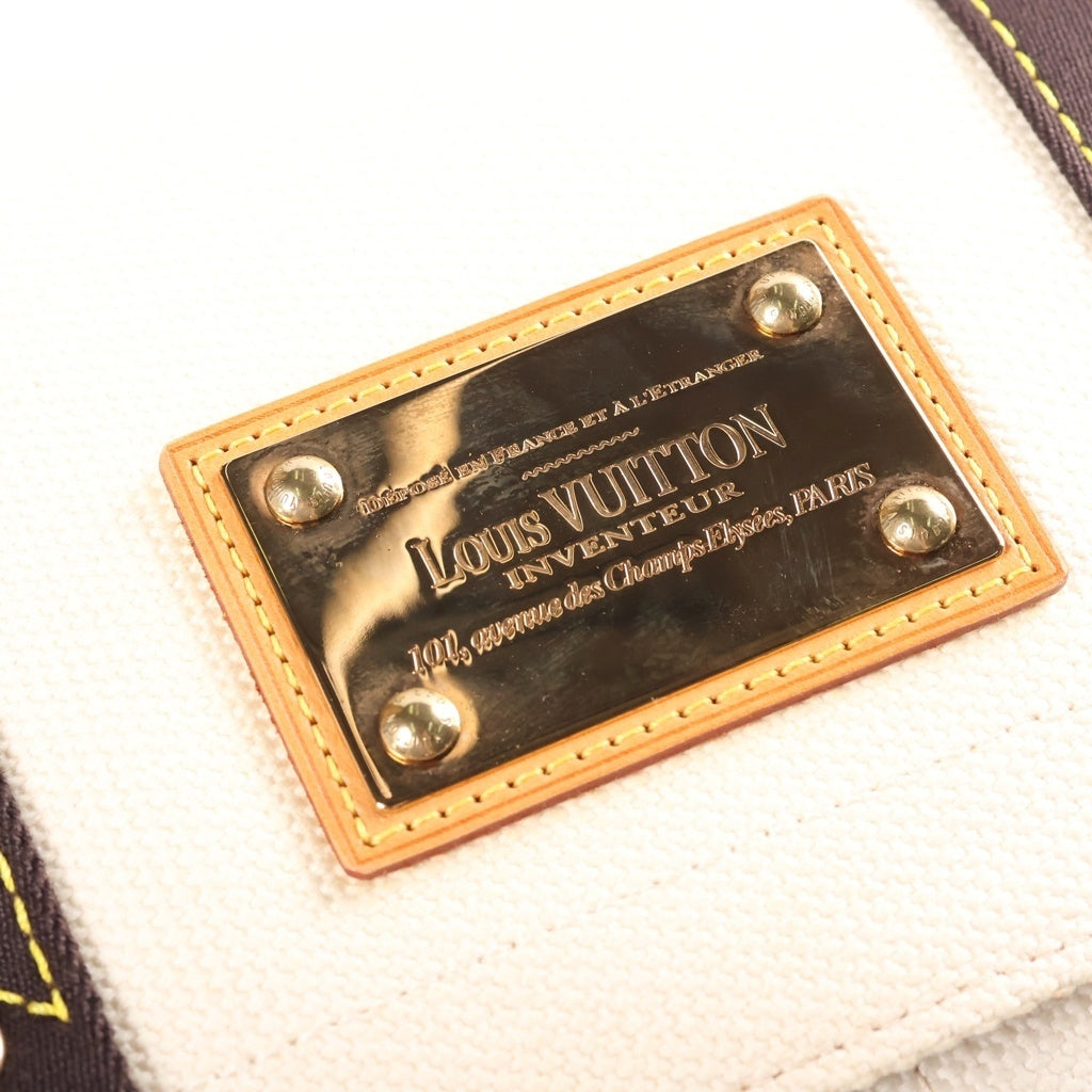 LOUIS VUITTON(ルイヴィトン) アンティグア ブザスPM ショルダーバック メッセンジャーバッグ キャンバス エクリュ アイボリー/ダークブラウン M40042 レディース