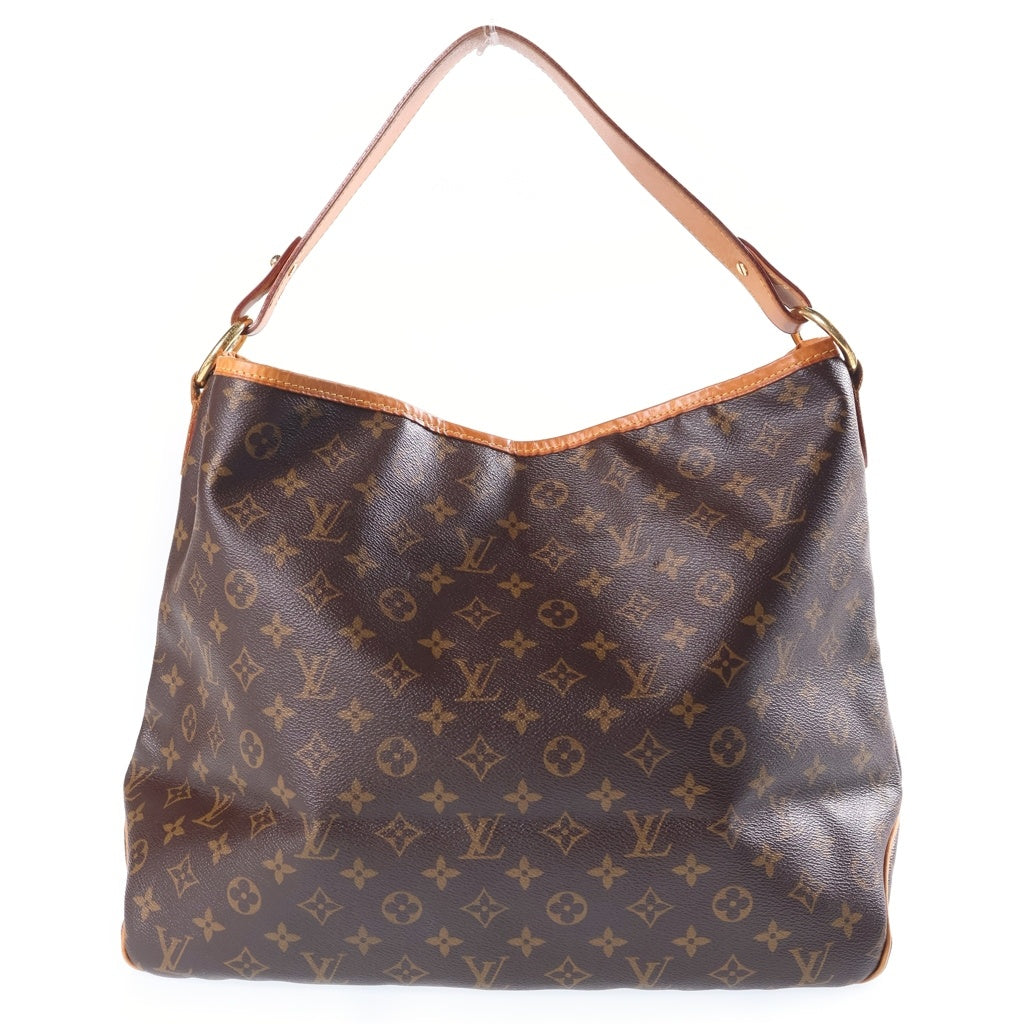 LOUIS VUITTON(ルイヴィトン) モノグラム ディライトフルPM ハンドバッグ トートバッグ ワンショルダーバッグ ブラウン レザー×PVC M40352 ゴールド金具 レディース