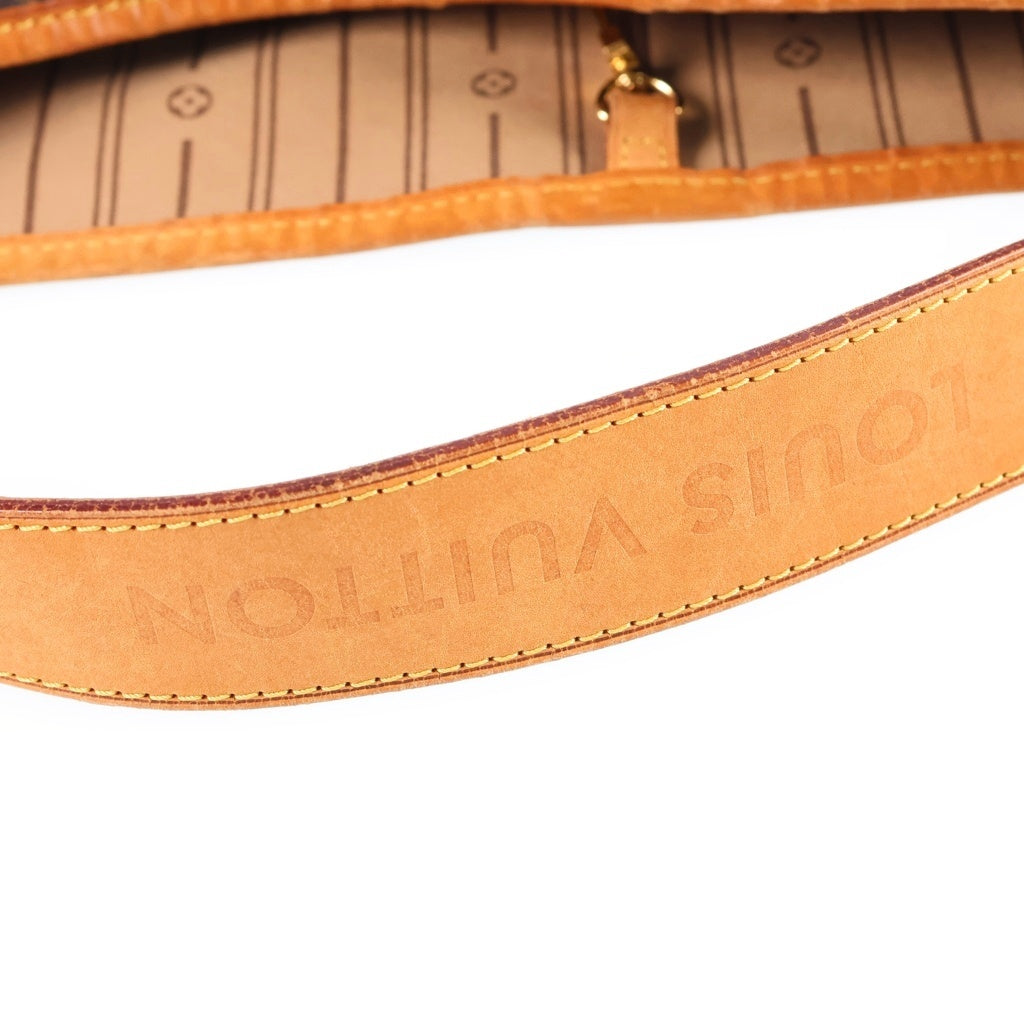 LOUIS VUITTON(ルイヴィトン) モノグラム ディライトフルPM ハンドバッグ トートバッグ ワンショルダーバッグ ブラウン レザー×PVC M40352 ゴールド金具 レディース
