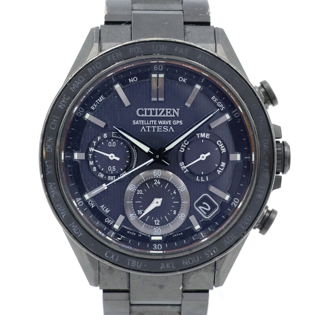 CITIZEN(シチズン) アテッサ アクトライン サテライト ウエーブ GPS 黒文字盤 Ti/ソーラー ブラックチタン F950-0029S01