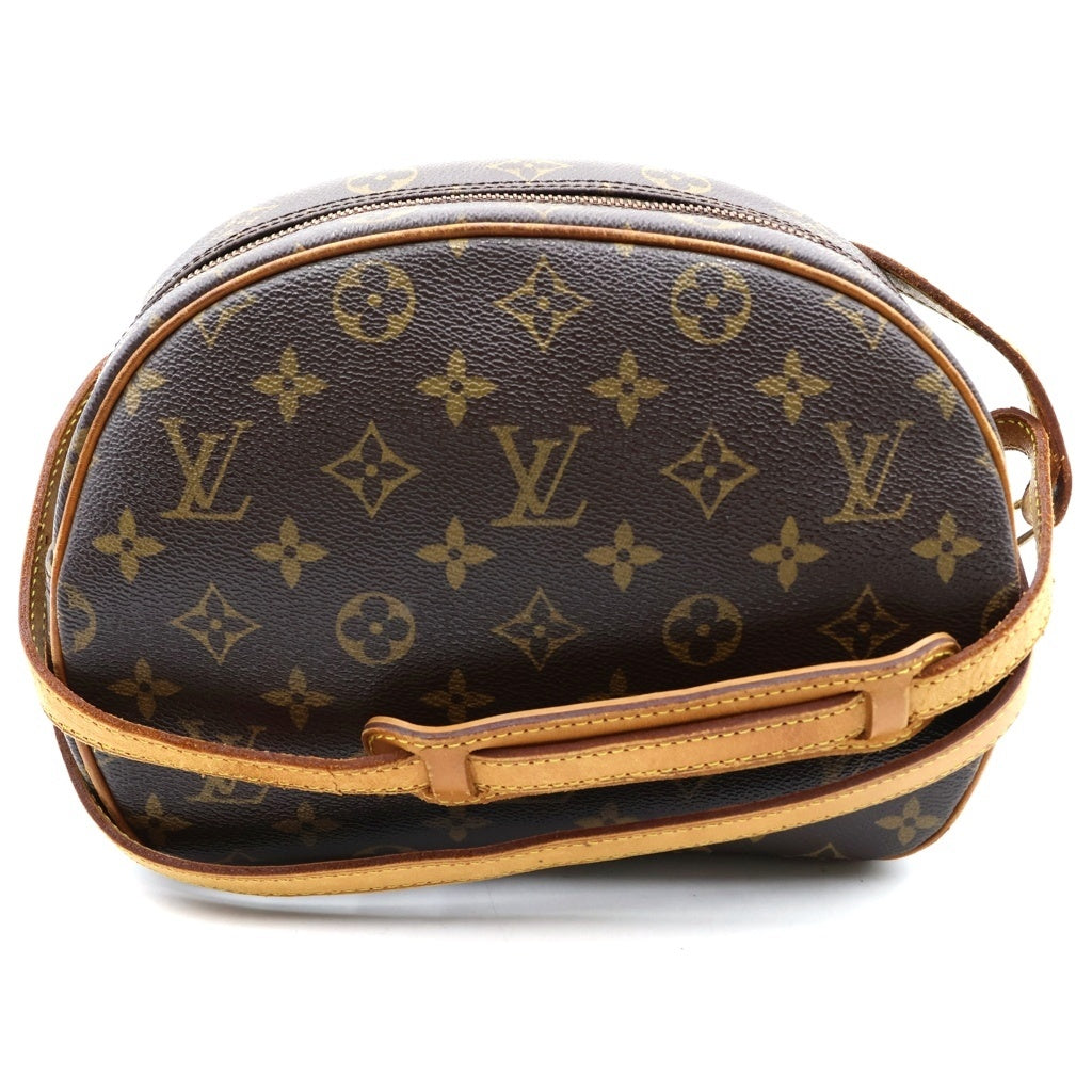 LOUIS VUITTON(ルイヴィトン) モノグラム ブロワ ショルダーバッグ ブラウン レザー×PVC M51221 ゴールド金具 レディース