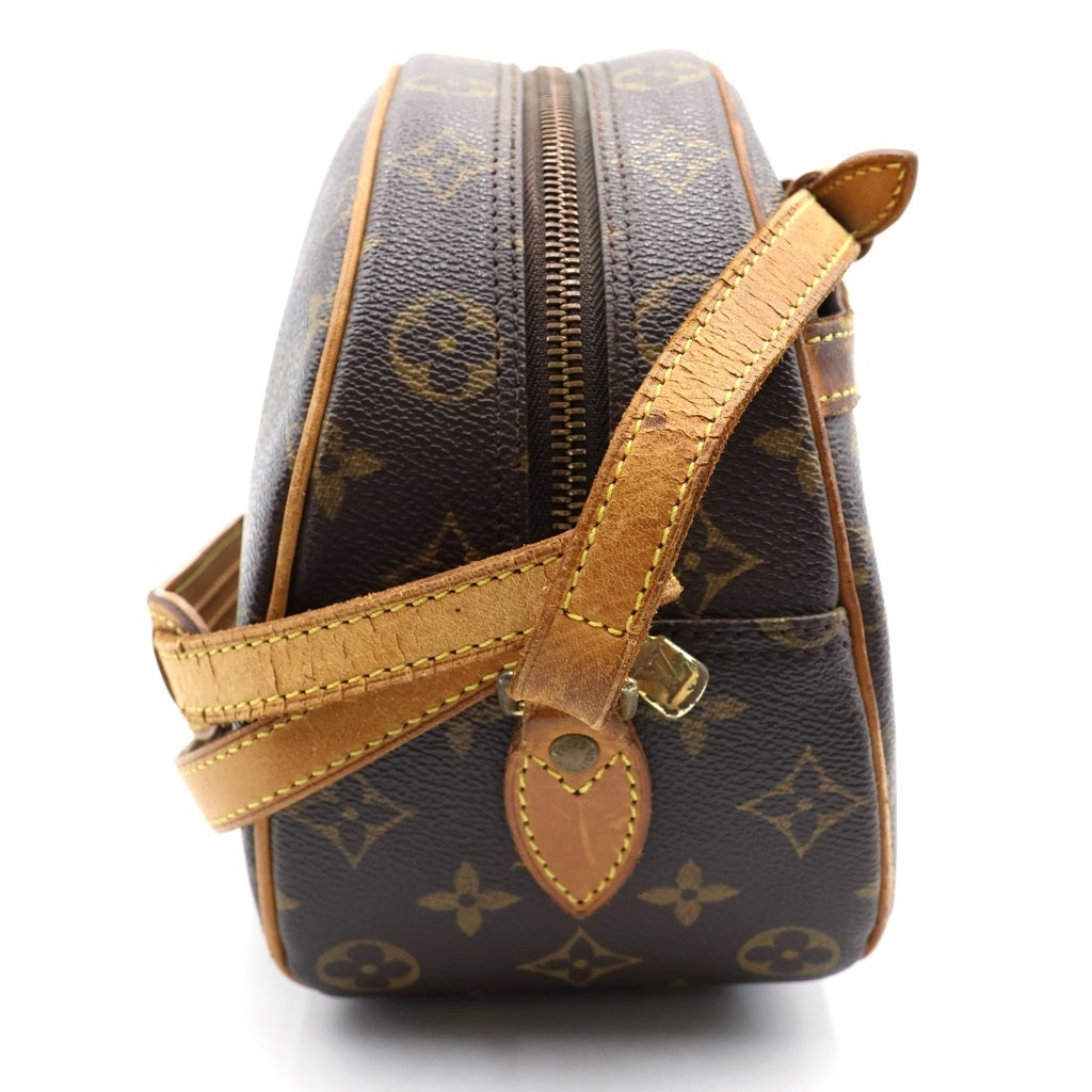 LOUIS VUITTON(ルイヴィトン) モノグラム ブロワ ショルダーバッグ ブラウン レザー×PVC M51221 ゴールド金具 レディース