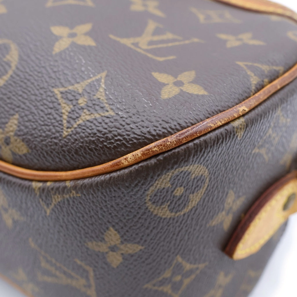 LOUIS VUITTON(ルイヴィトン) モノグラム ブロワ ショルダーバッグ ブラウン レザー×PVC M51221 ゴールド金具 レディース